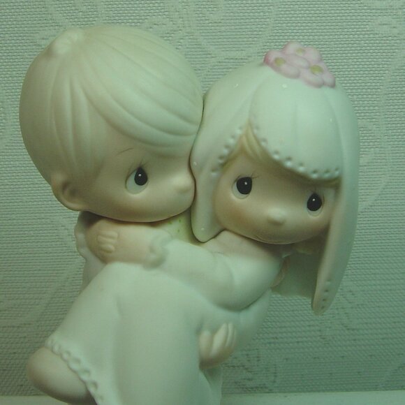 Vintage Jonathan & David bride & groom figurine-"Bless You Two" - Picture 2 of 5